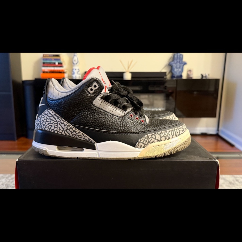 Jordan Sneakers with Black, Gray, and Red Accents - Picture 5 of 12